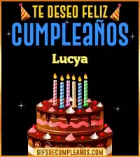 GIF Te deseo Feliz Cumpleaños Lucya